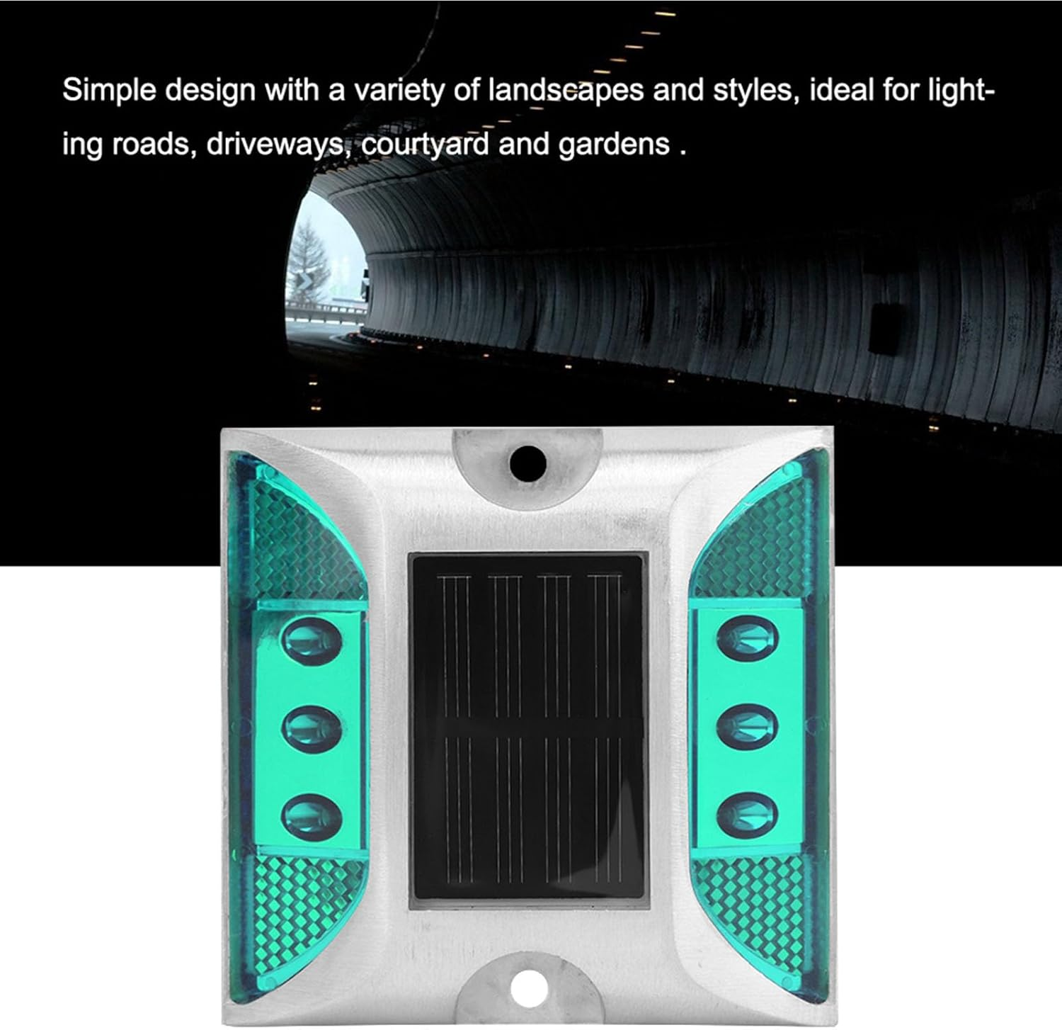 LED Solar Power Ground Marker Lights Waterproof Outdoor Driveway Road Highway Spike Lamp image number 3