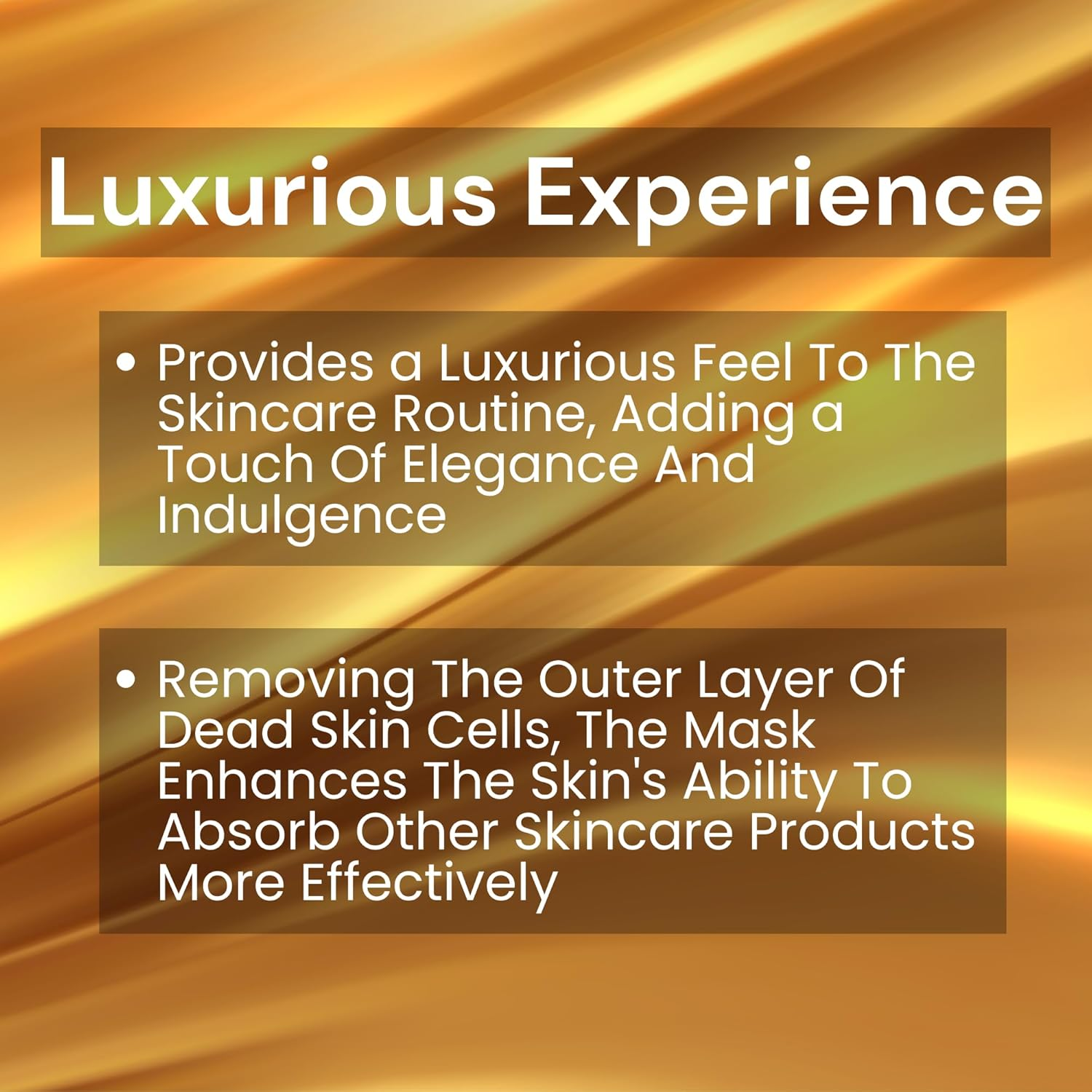 Ammuri 24K Gold Face Mask with Vitamin C, Hyaluronic Acid & Niacinamide - Collagen Boosting Eye Mask, under Eye Patches, Collagen Face Mask for Hydration & Anti-Aging image number 6