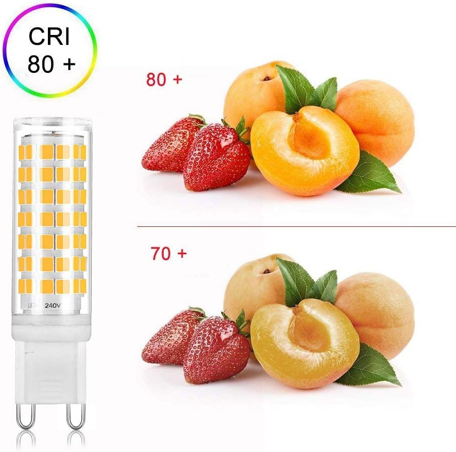 UCINNOVATE 6W G9 Dimmable LED Light Bulbs, 40W Equivalent Replace Halogen Bulbs, Warm White, 3000K, Ideal for Home Living Room Lighting Table Lamp Chandelier image number 6