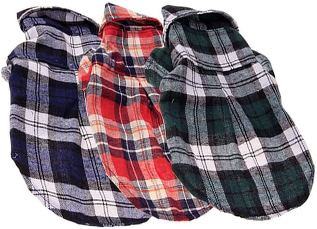 Dog Shirt,Pet Plaid Polo Clothes Shirt T-Shirt, Sweater Bottoming Shirt,Cat Puppy Grid Adorable Wearing Stylish Cozy Halloween,Christmas Costumes (Red, L) image number 4