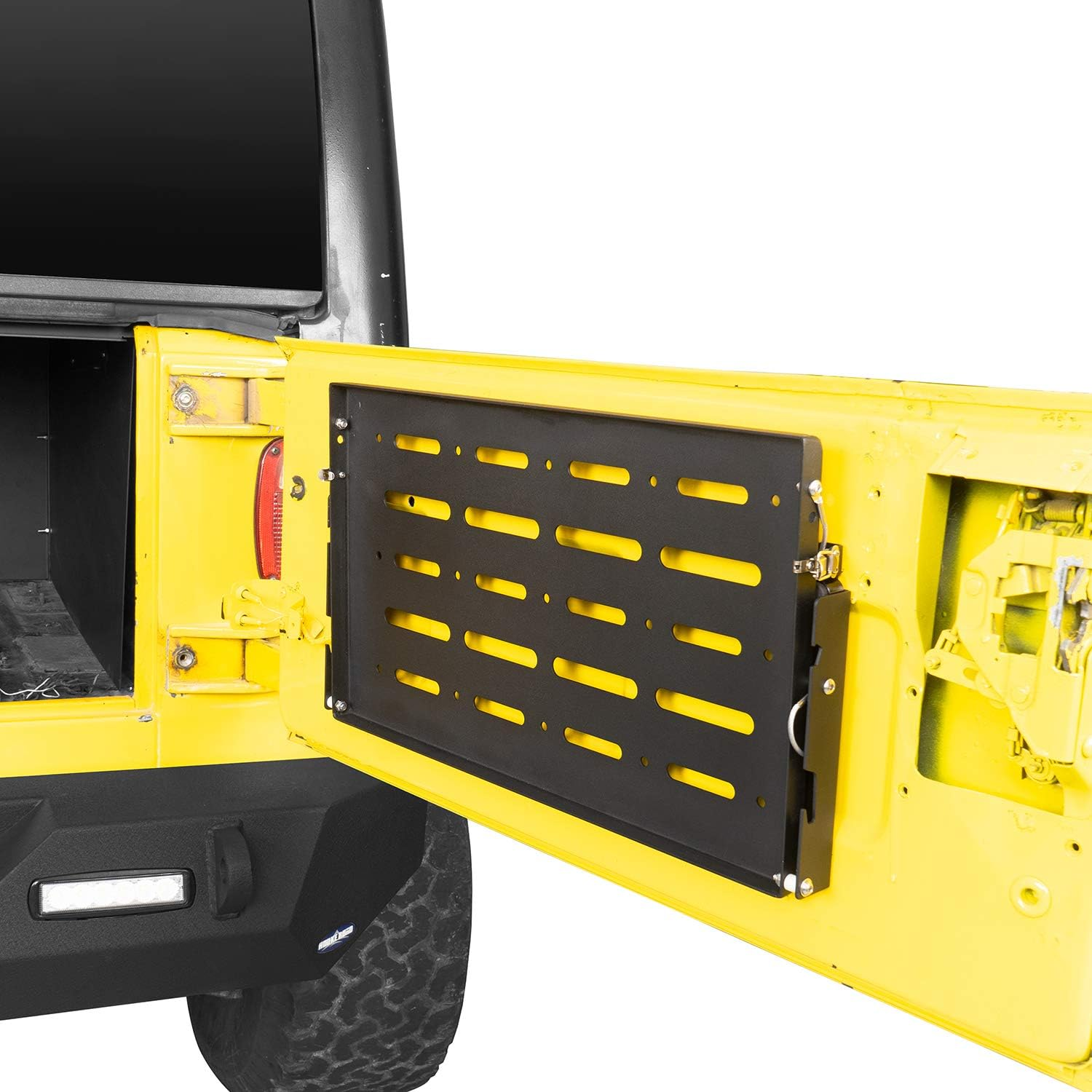 U-Box Wrangler Tailgate Table Foldable Cargo Shelf Camping Storage Compatible with 1997-2006 Jeep TJ Wrangler image number 4