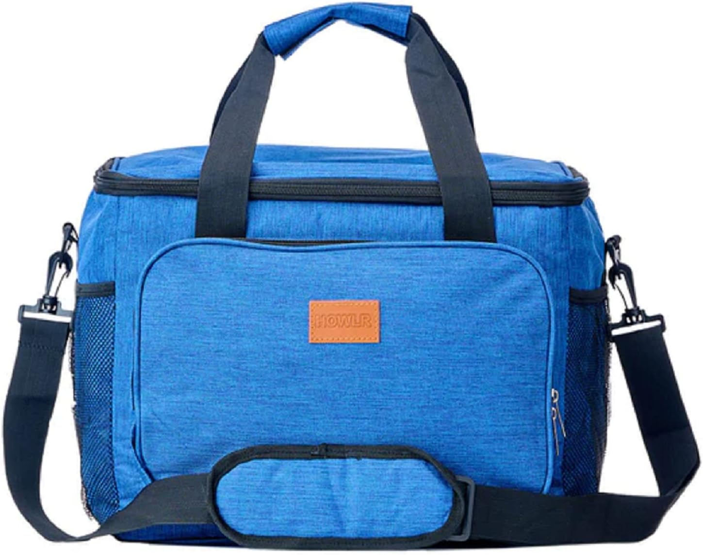 Purely Gourmet Large Cooler Bag - Premium Leakproof Insulated Bag for Wine, 27L Capacity Keeps Wine at Perfect Temperature - Durable Travel Bag with 4-Layer Insulation, Ideal for Outdoor Events - Blue