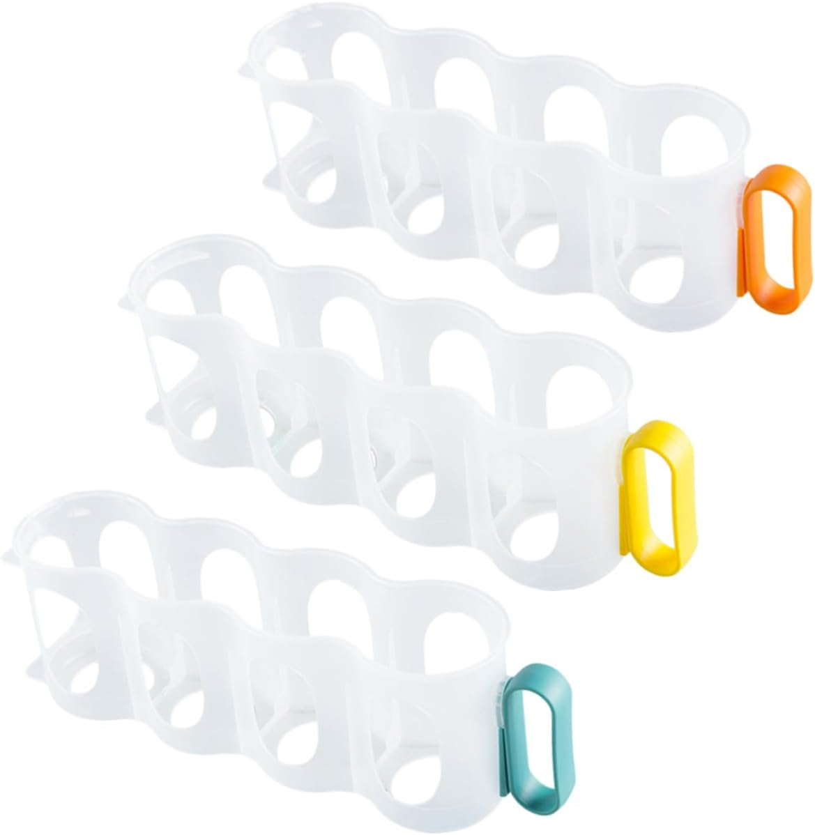 Beverage Can Organizer for Refrigerator 3-Pack Clear Plastic Can Holders Space-Saving Drink Storage Rack for Kitchen Bar Pantry image number 3