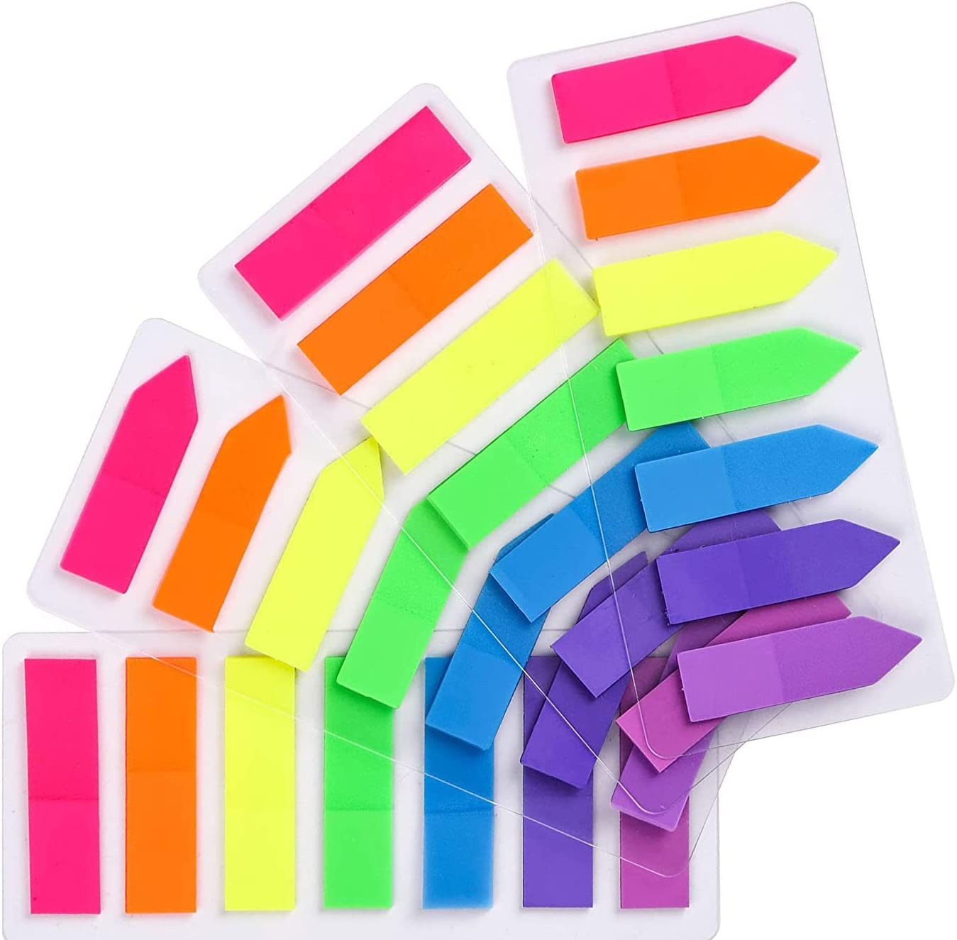4Pack(7Colors&140Pcs/Pack) 560Pcs Sticky Tabs,Index Tabs Flags Sticky Note Marker Book Tabs for Reading Notes, Sticky Note Tabs