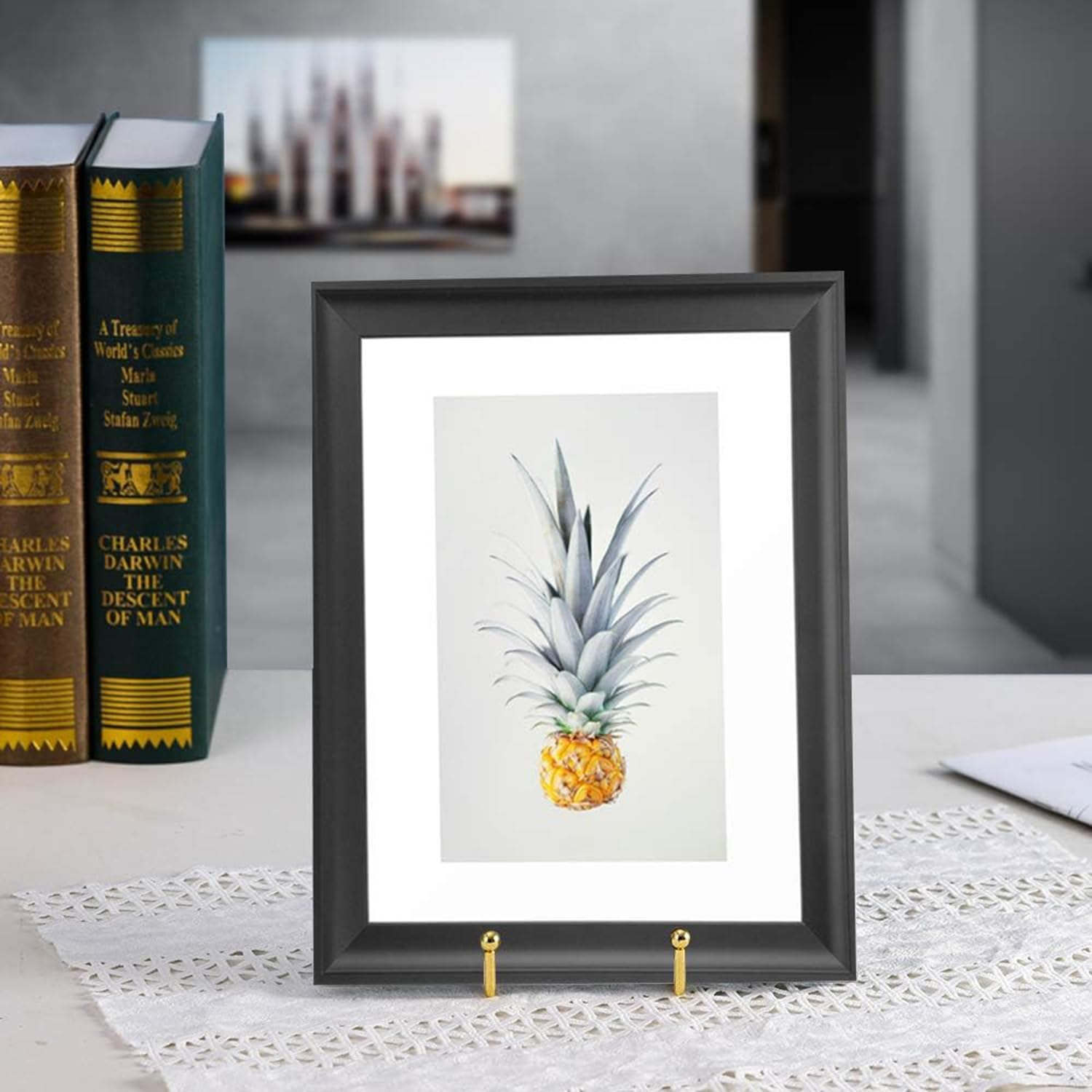 Display Stand, 4 Pcs Metal Plate Stands for Display, Easel Plate Holder Stands, Plate Holder Display Stand, Metal Frame Holder Stand, Tabletop Picture Frame Stand for Plate Dish Photo Book (S) - L image number 7