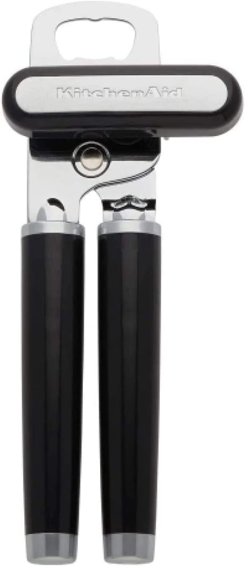 Kitchenaid Classic Multifunction Can Opener/Bottle Opener - Razor-Sharp Stainless Steel Cutting Wheel | Integrated Bottle Opener | Easy Crank Knob for Effortless Operation | 8.34-Inch | Empire Red