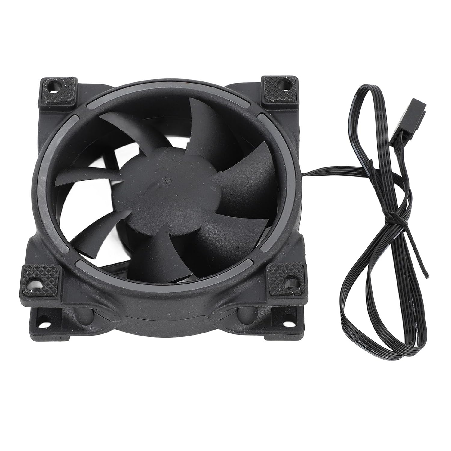 80 Mm PWM PWM Silent MFDB Cases Fans for PC Cooling Fans, Intelligent Temperature Control for Work and Games Can Be Used (Black) - Black image number 3