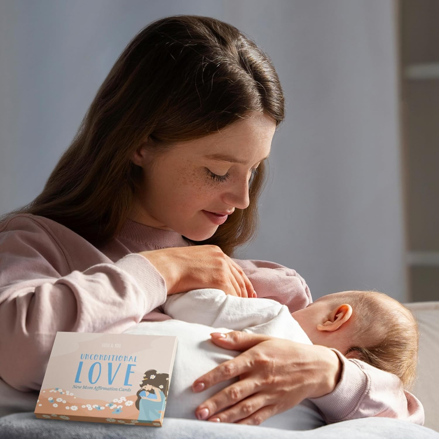 Lulu & You Affirmation Cards - 25 Cards with Words of Encouragement and Support for New Moms - Perfect Postpartum Gifts for Mom and New Mom Essentials - Welcome Home Mama image number 6