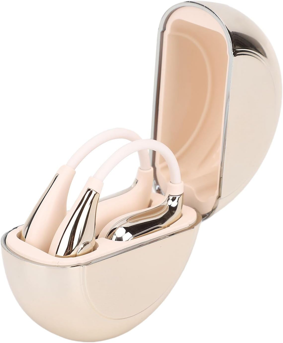 Luocute Real Time 164 Language Translation Earbud, AI Translation Earphones 0.5S Delay, 5.4, 7 Modes, 36H Playtime, IPX4 Waterproof with Voice Memo for Workout, Business, (Rose Golden) image number 2