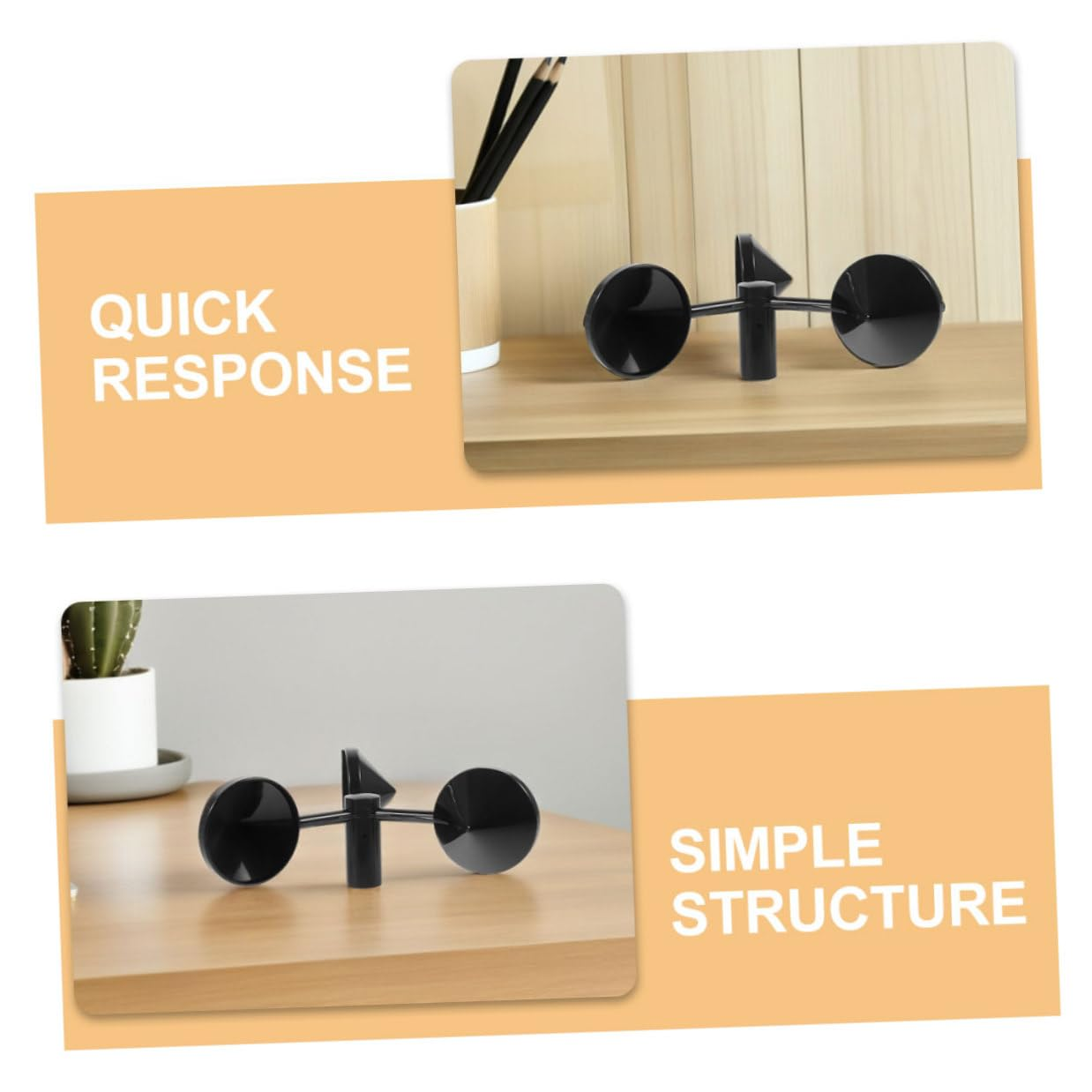 3Pcs Wind Speed Anemometer Cups Replacement Air Velocity Parts for Accurate Outdoor Wind Measurement Handheld Sensor Accessories for Meteorological Observations image number 5