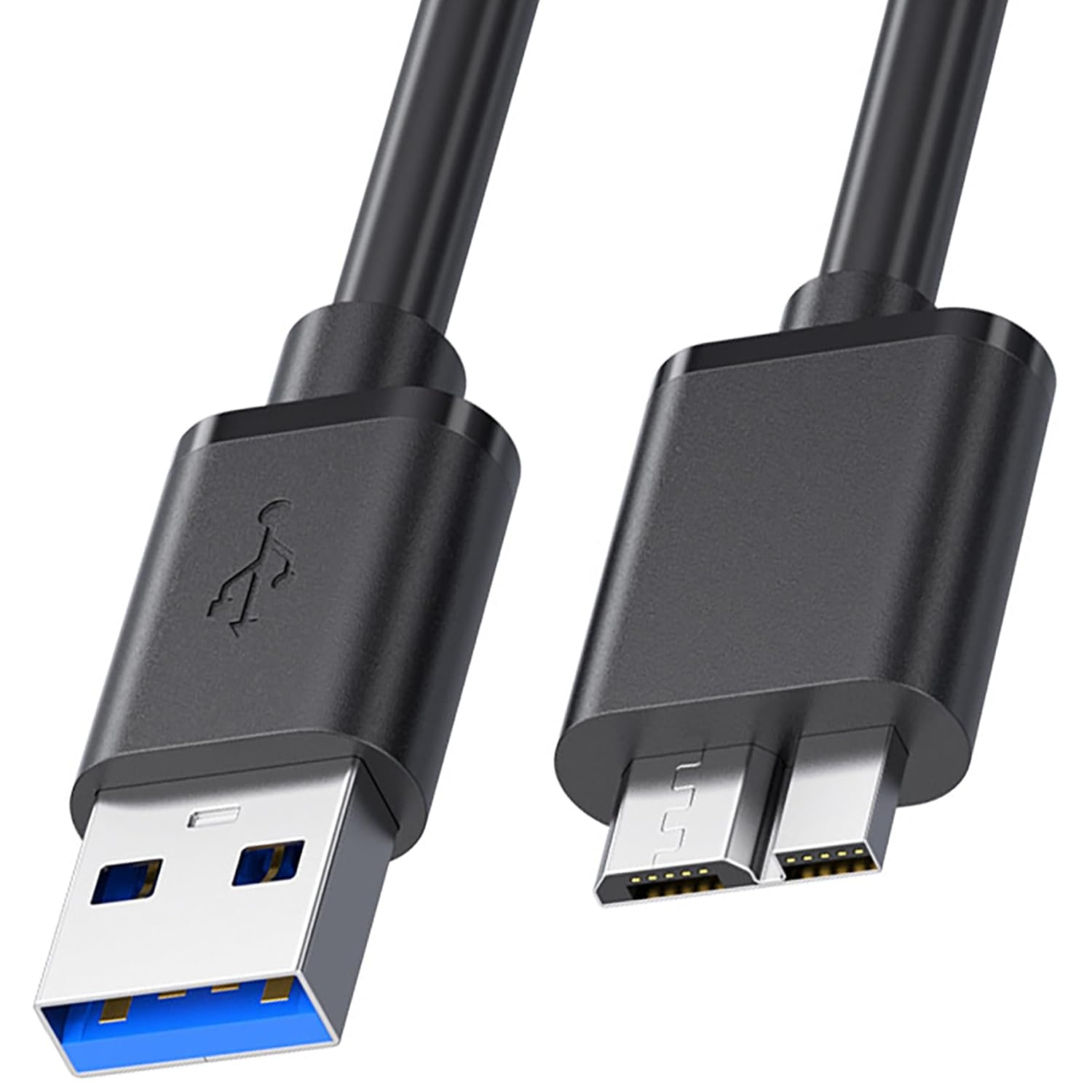 USB 3.0 Hard Drive Cable, Tunghey USB-A to Micro B Cable Compatible with Galaxy S5, Note 3, Note Pro 12.2, Camera, Hard Drive and More USB 3.0 5Gbps Data Transfer Cord (1M) image number 5