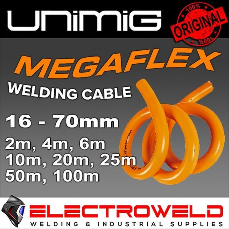 UNIMIG Megaflex Copper Welding Cable Lead 16Mm 25Mm 35Mm 50Mm 70Mm Welder U51026 (10M|16Mm) image number 2