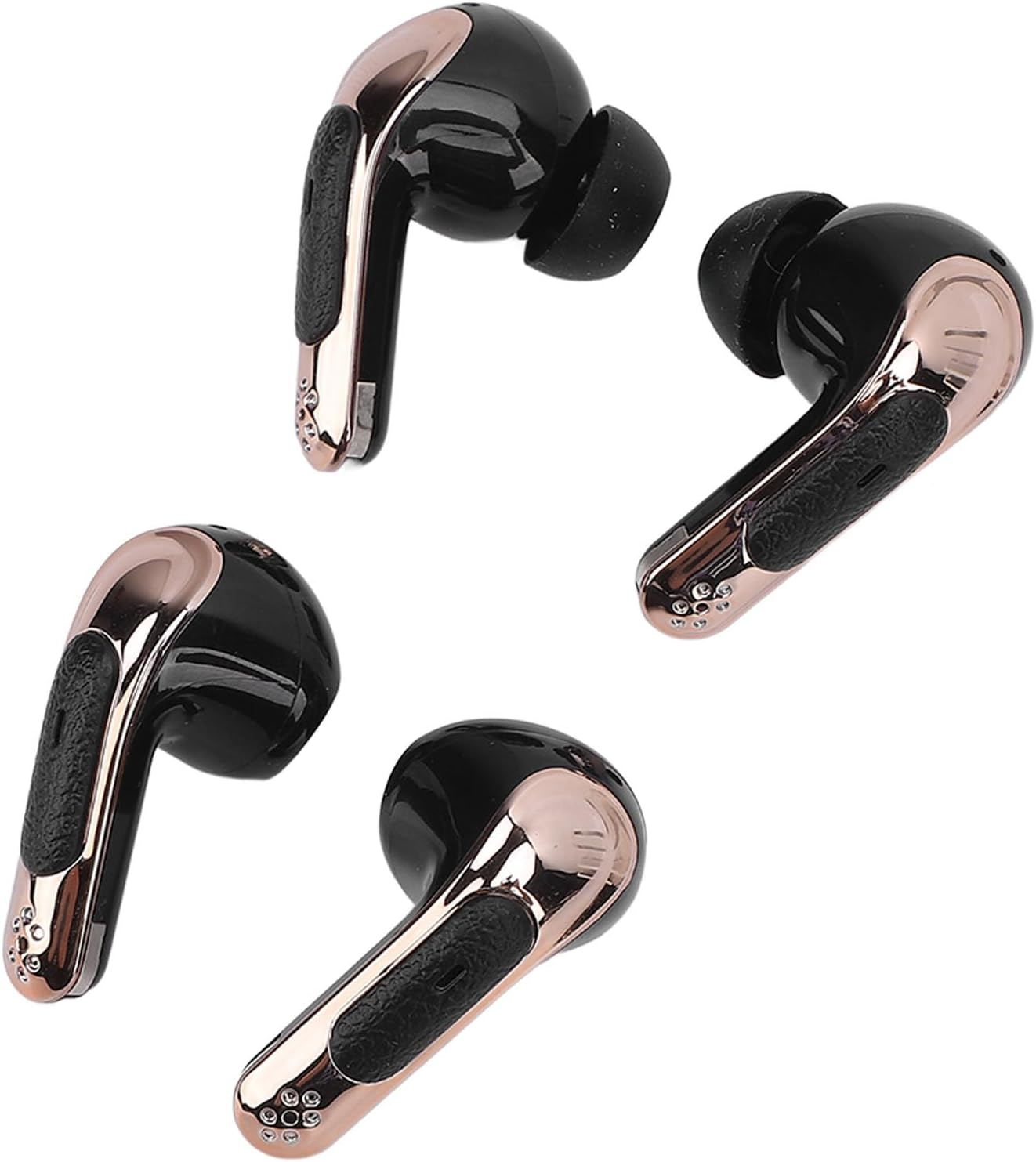 Pomya Wireless Earbuds, Low Latency Fast Response Independent Connection 5.4 Headphones 2 Pack Digital LED Display for Two Person for Outdoor (Black) image number 4