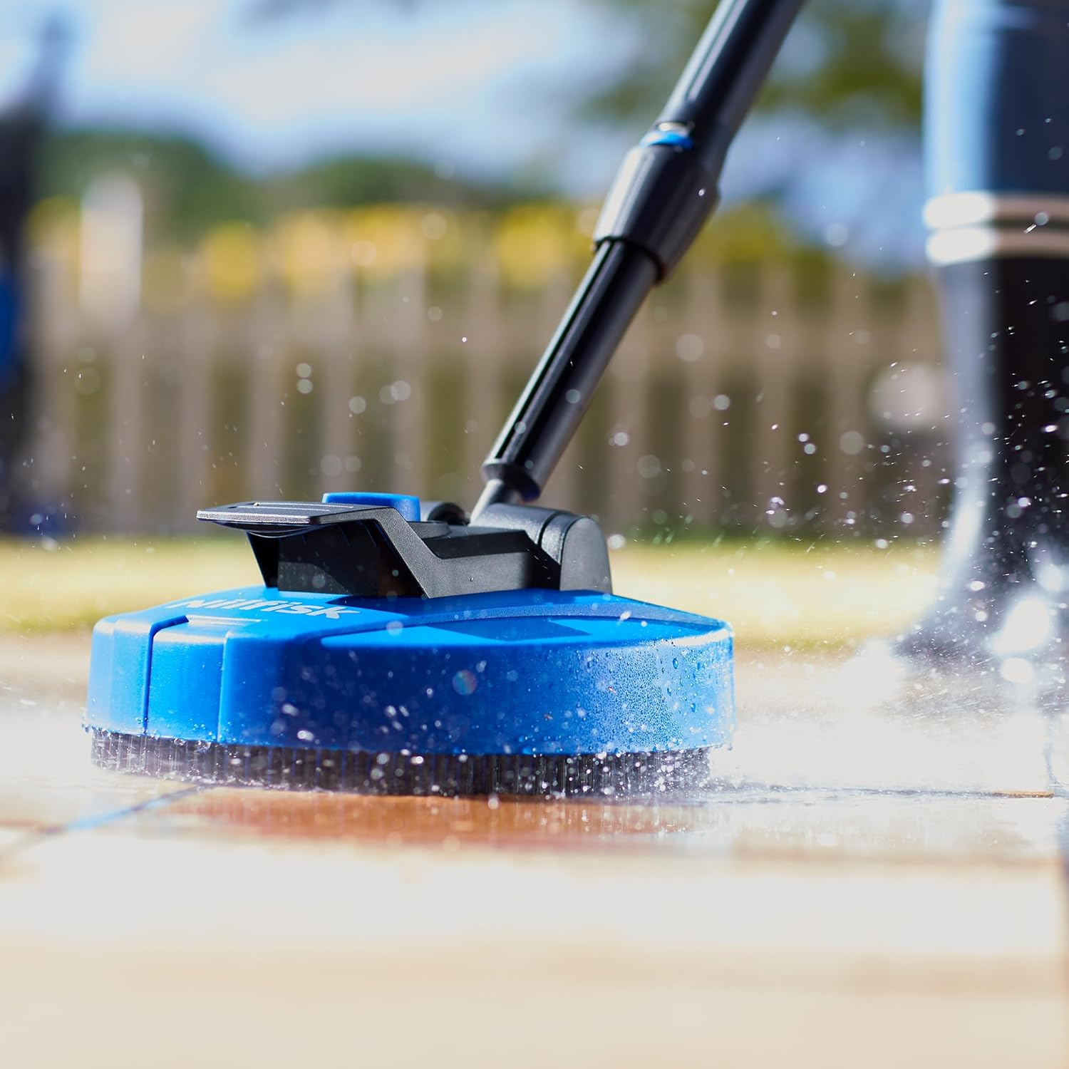 Nilfisk Patio Cleaner with Adjustable Pressure - Wooden Decks, Ceramic Tiles, Stone Floors and Bricks - Original Pressure Washer Surface Cleaner image number 6