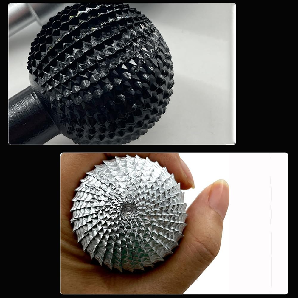 Ball Rotary Burr Rotary Grinding, Head Ball Gouge Power Carving Tools for Angle Grinder, Carving, Polishing, Angle Grinder Ball Grinding (Black) image number 1