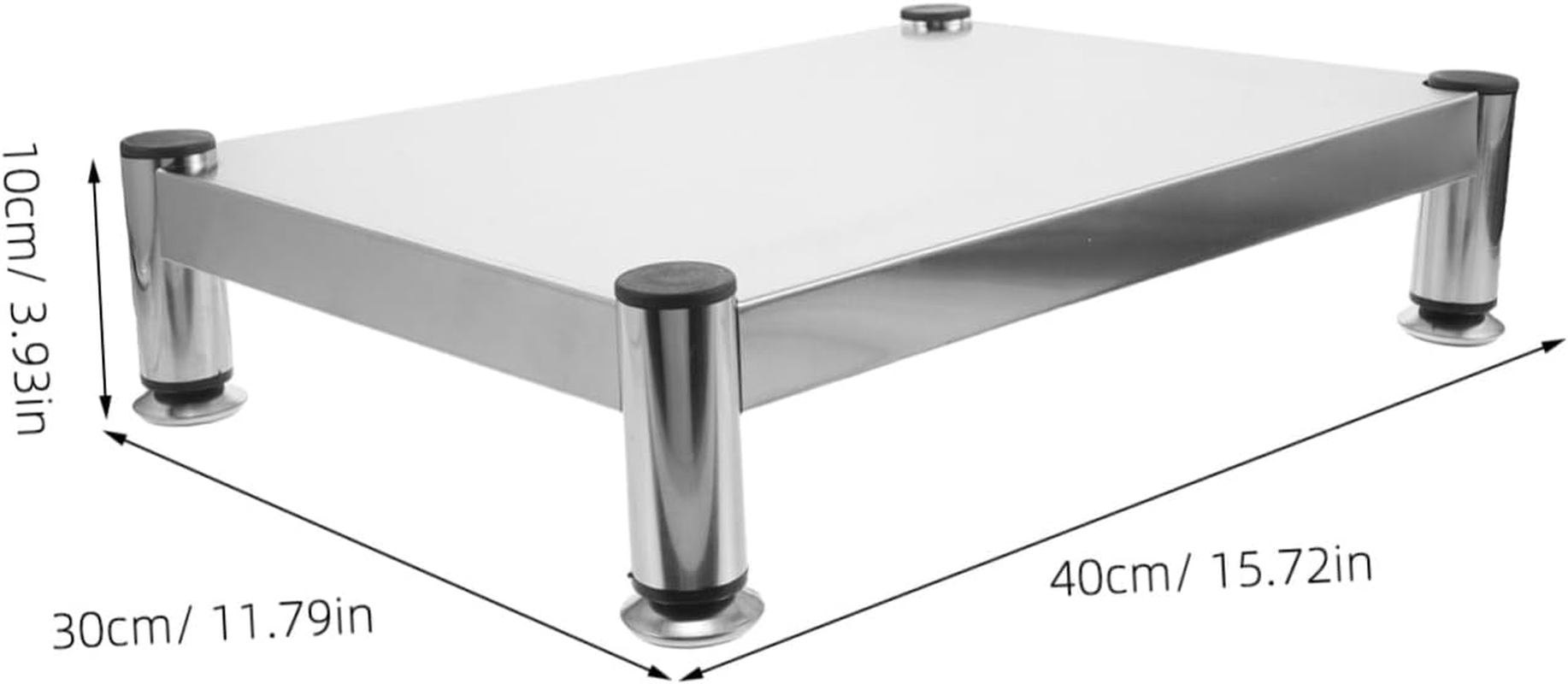 BESTYASH Stainless Steel Gas Stove Holder Stand for Kitchen Nonslip Rack Stand Accessory Induction Cooker Holder Support Shelf for Small Kitchens image number 5