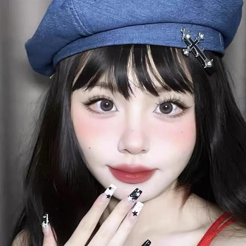 Cross Hair Clips Halloween Goth Hair Accessories for Women Girls Metal Y2K Gothic Cross Barrette Hairpin Alligator Clips Set of 4 Cool Halloween Hair Decorations Vampire Costumes Accessory image number 3