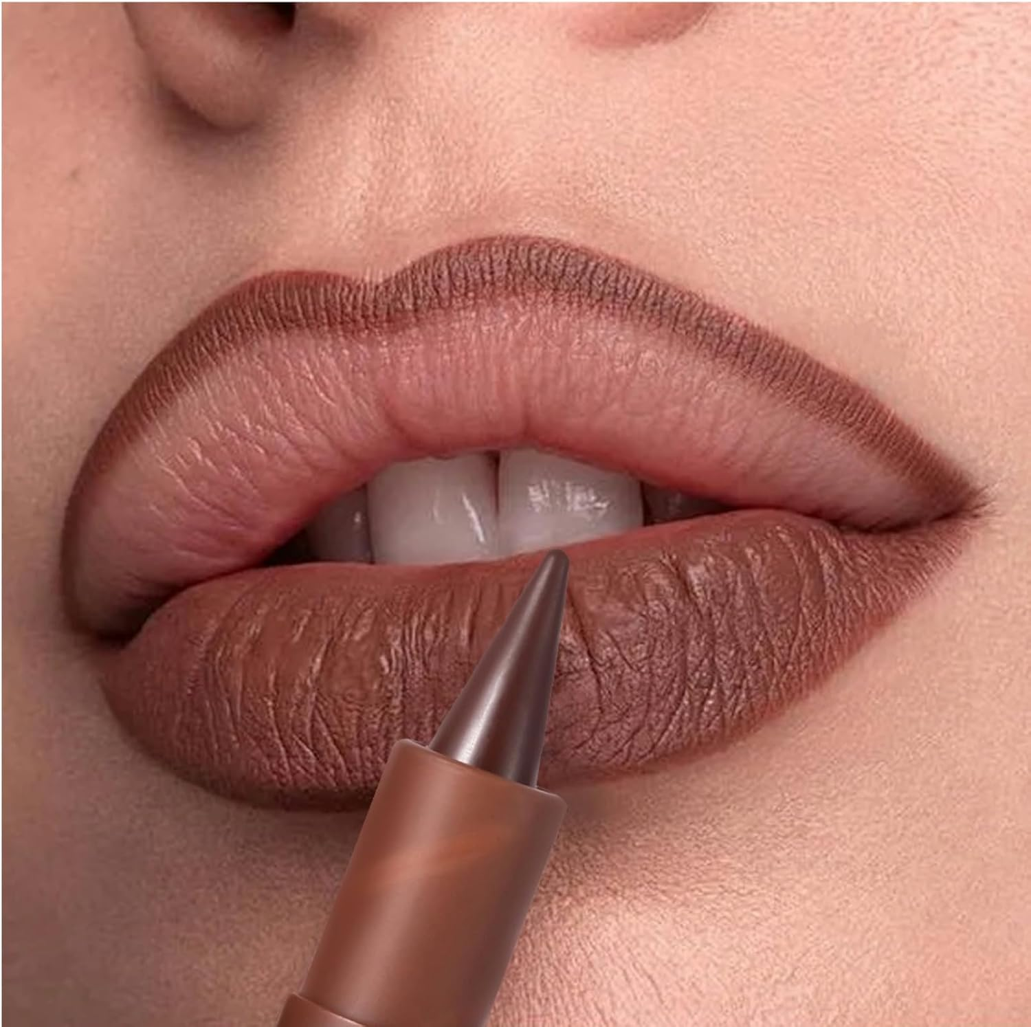 Matte Velvet Lip Liner &ndash; 2-In-1 Lip Liner & Lipstick for Defining & Filling Lips, Long-Lasting Smooth Lip Crayon, High Pigment, 3G(Color#01) image number 2