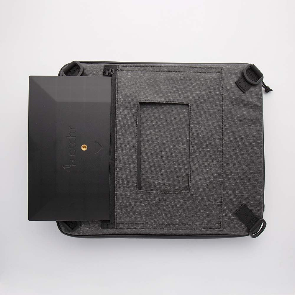 Etchr Slate Satchel - 2 in 1 Art Travel Case and Small Messenger Bag for Essential Art Supplies - Multipurpose Weatherproof Travel Portfolio - Tripod Mountable for Plein Air image number 4