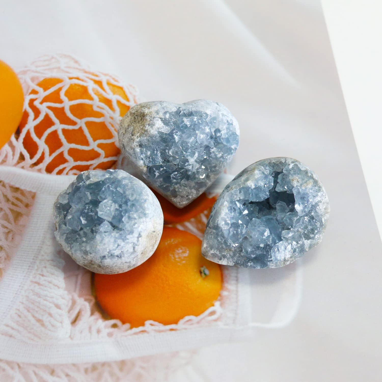 Celestite Crystals, Crystal Clusters, Raw Crystals, Angelite Crystal, Witchcraft Crystals, Blue Calcite Crystal, Blue Crystal, Witchcraft Supplies, Crystals and Healing Stones(100-150G), Crystal image number 2