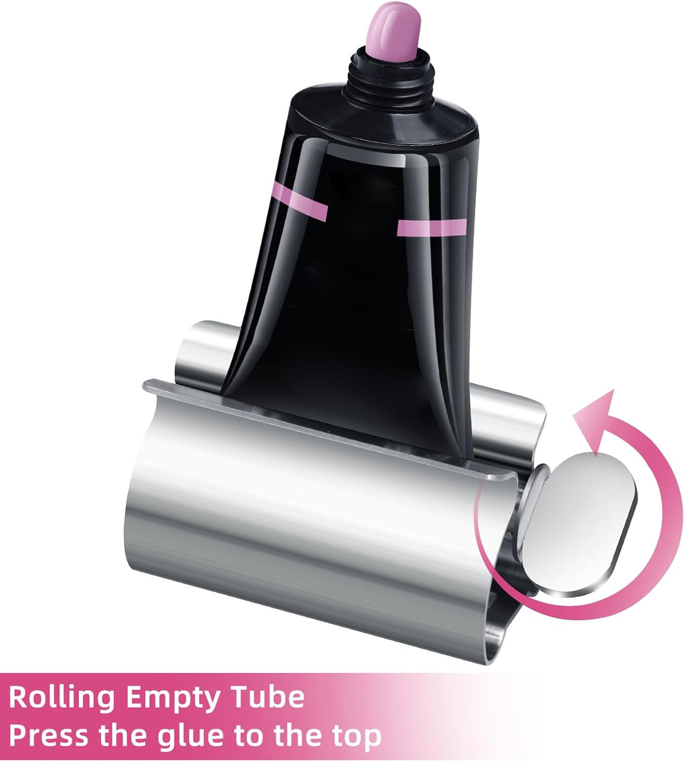 Toothpaste Squeezer | Tube Wringer for Hand Cream,Manual Toothpaste Dispenser Rollers, Stainless Steel Paste Wringer for Paint Cream Cosmetic image number 5