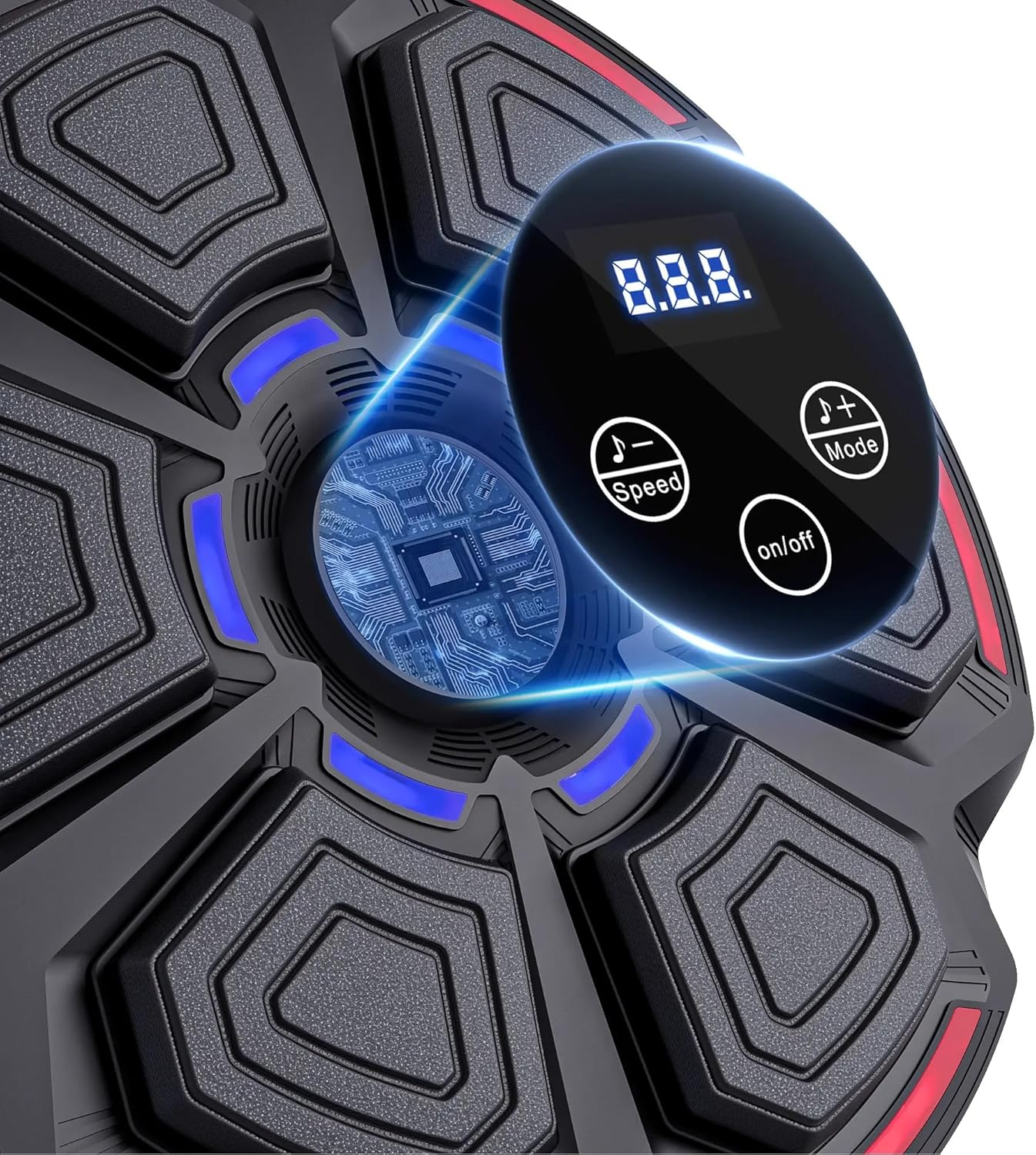 Music Boxing Machine, Wall Mounted Boxing Target,Smart LED Boxing Training Punching Equipment with Bluetooth Boxing Gloves for Home Workout Training image number 1