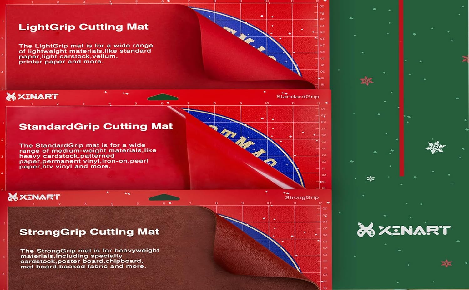 Cutting Mats for Cricut Mat Replacement 6 Pack, Compatible with Cricut Maker 3/Maker/Explore 3/Air 2/Air 3Pcs 12"X12" and 3Pcs 12"X24" Cut All Essentials Delicate Paper to Heavier Specialty Materials image number 5