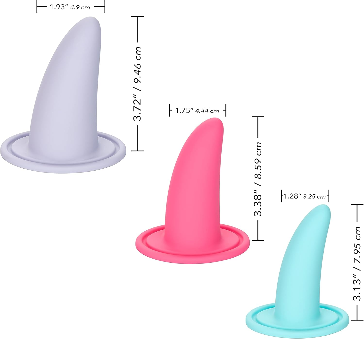 She-Ology Advanced 3-Piece Wearable Vaginal Dilator Set