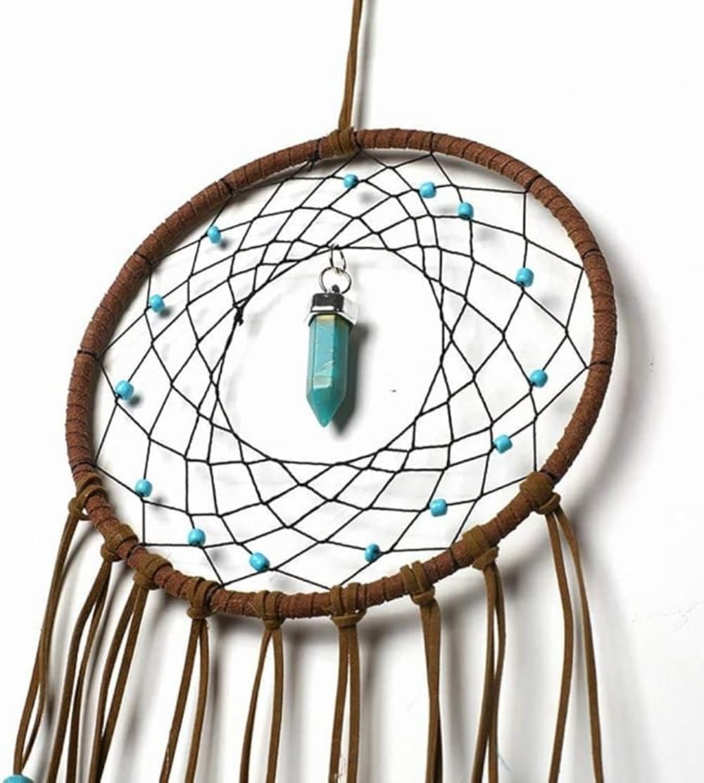 2 Pack DIY Feather Dream Catcher Kits Turquoise Wall Hanging Boho Decor Handmade Dream Catcher for Adults and Dream Catchers Wall Decor ﻿ image number 1