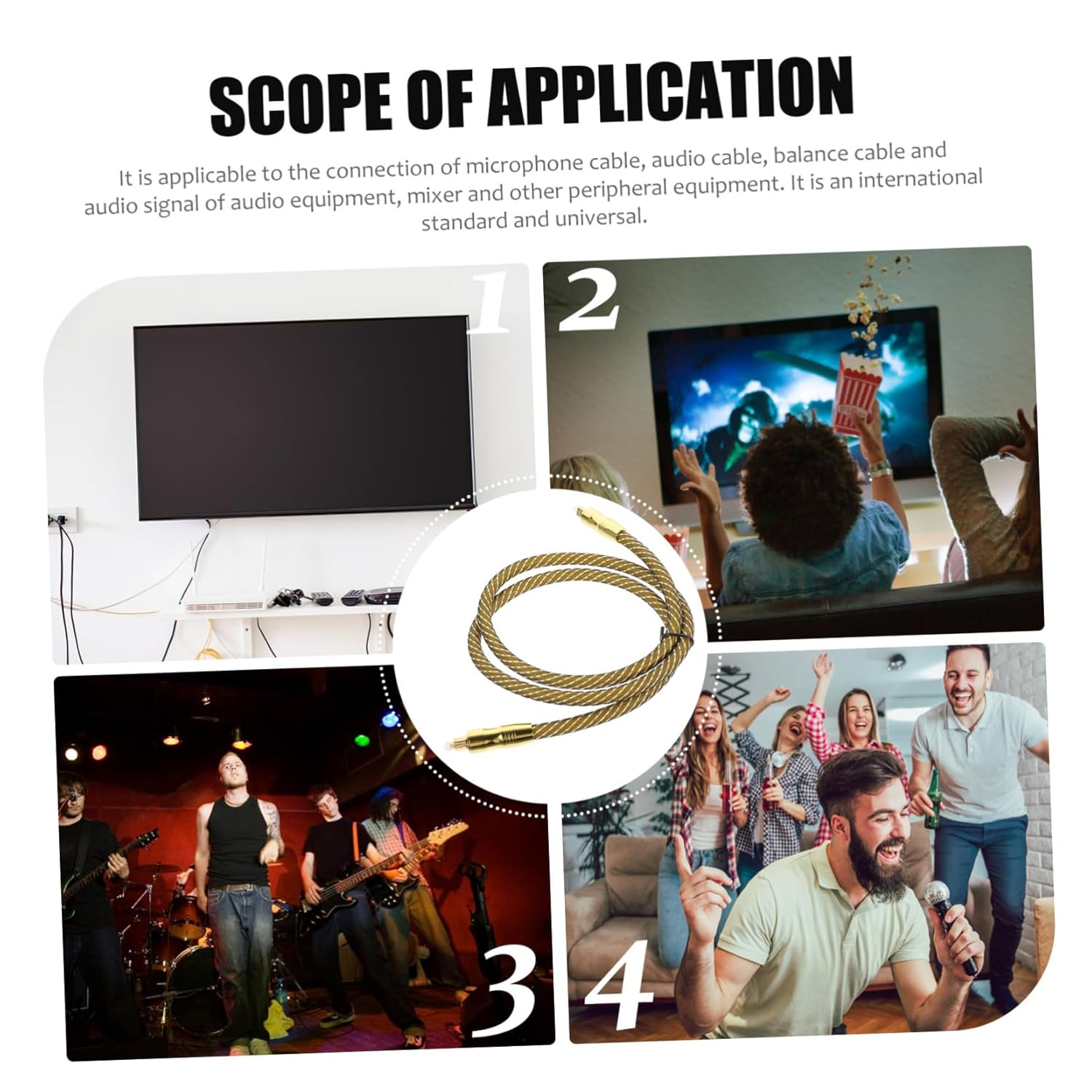 Yardenfun 1M Fiber Optic Cable for Home Theater Digital Optical Audio Cable Optic Male to Male Cord image number 6