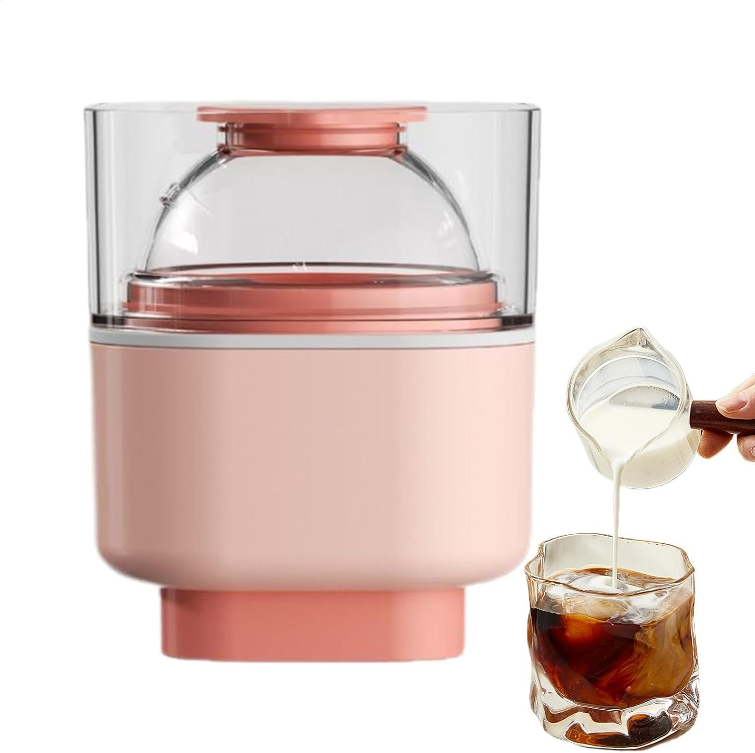 Ice Ball Mold - Handmade round Ice Hockey Machine - Bright Colors Kitchen Gadget for Bars, Work Area, Drink Shops, Picnic, Home, Parties