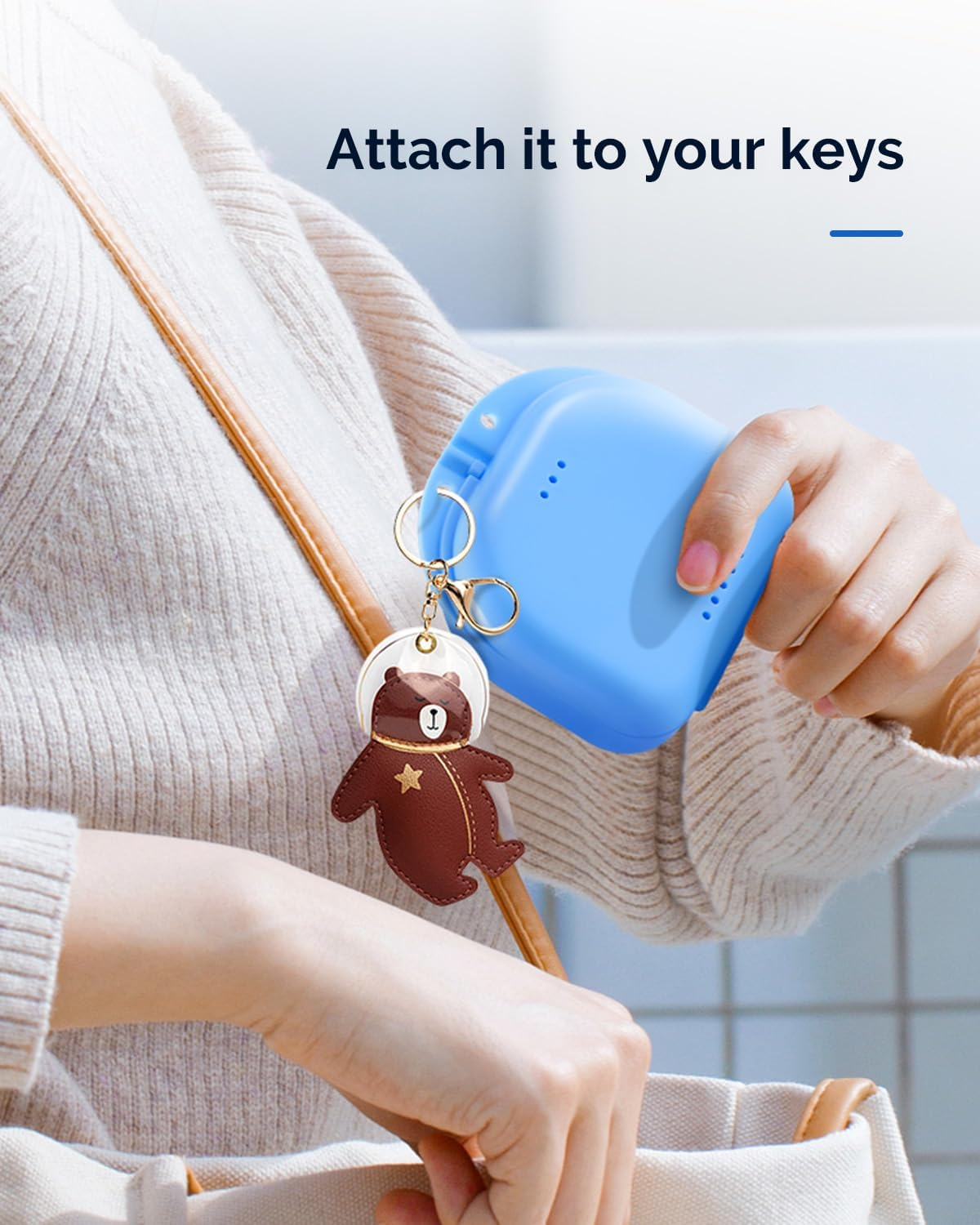 JMU Retainer Case with Vent Holes, Orthodontic Retainer Case Mouth Guard Case with Tight Snap Closure, Light Blue - Blue/Black/Purple/Pink image number 7