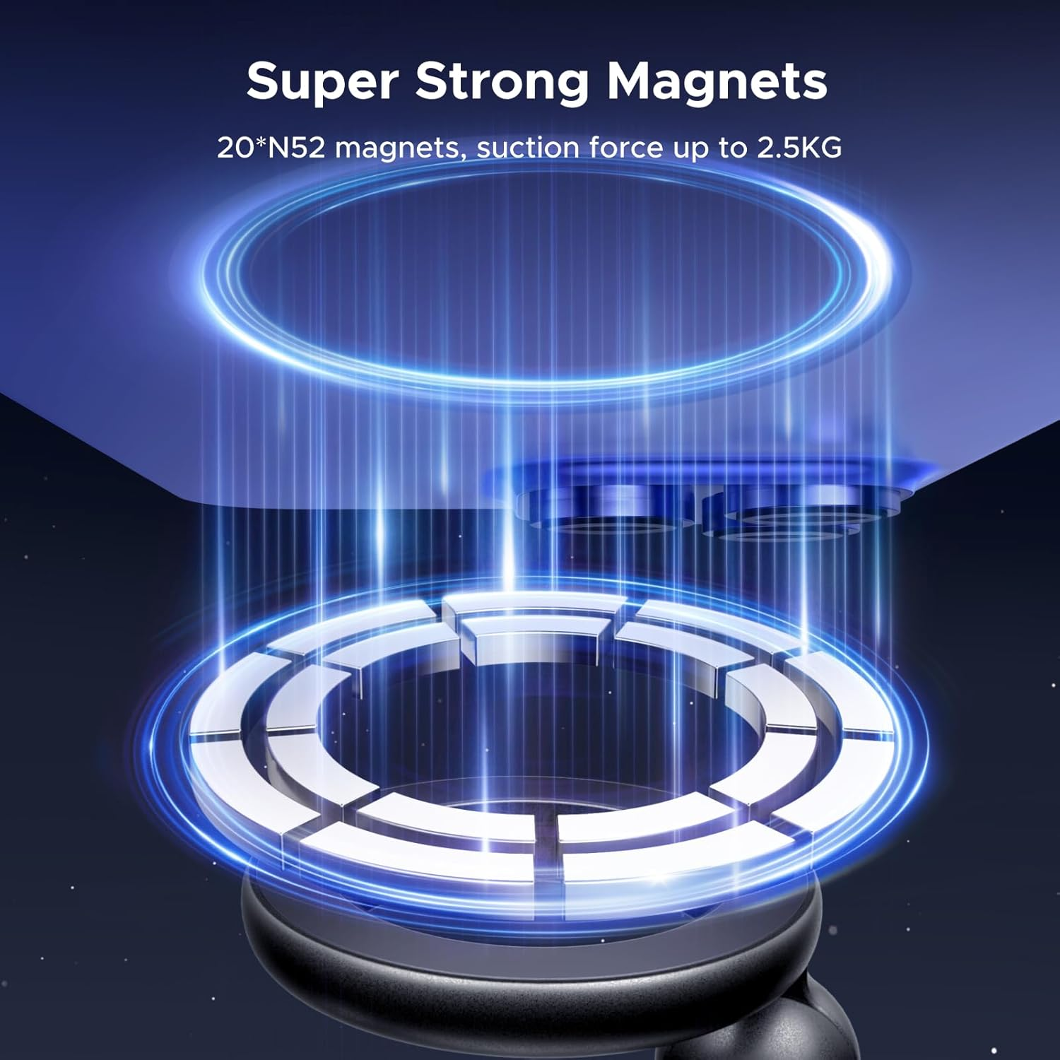 UGREEN Magsafe Car Air Vent Phone Mount,360&deg; Rotatable Magnetic Car Phone Holder, Compatible with Iphone 16 Pro Max, Magsafe Case, and More image number 5