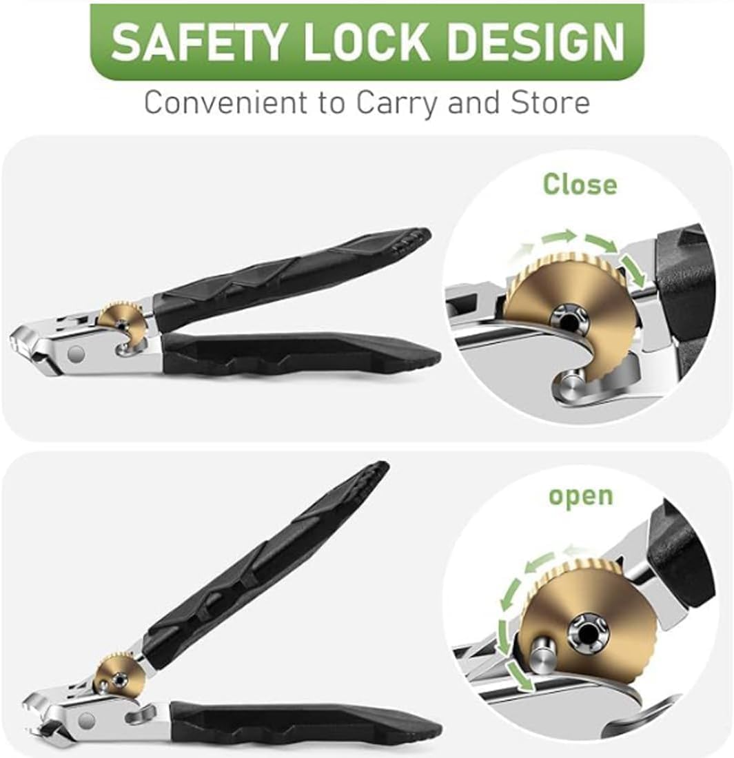 Zoerely Orthoclip, Goredny/Fanyil/Glosrity/Glosritystore Orthoclip Nail Clippers, Wide Jaw Opening Nail, Double Configuration of Oblique and Flat Mouth, Splash-Proof Design, for Thick Nails (2Pcs*Slant Blade) - 1Pcs*Slant Blade image number 7