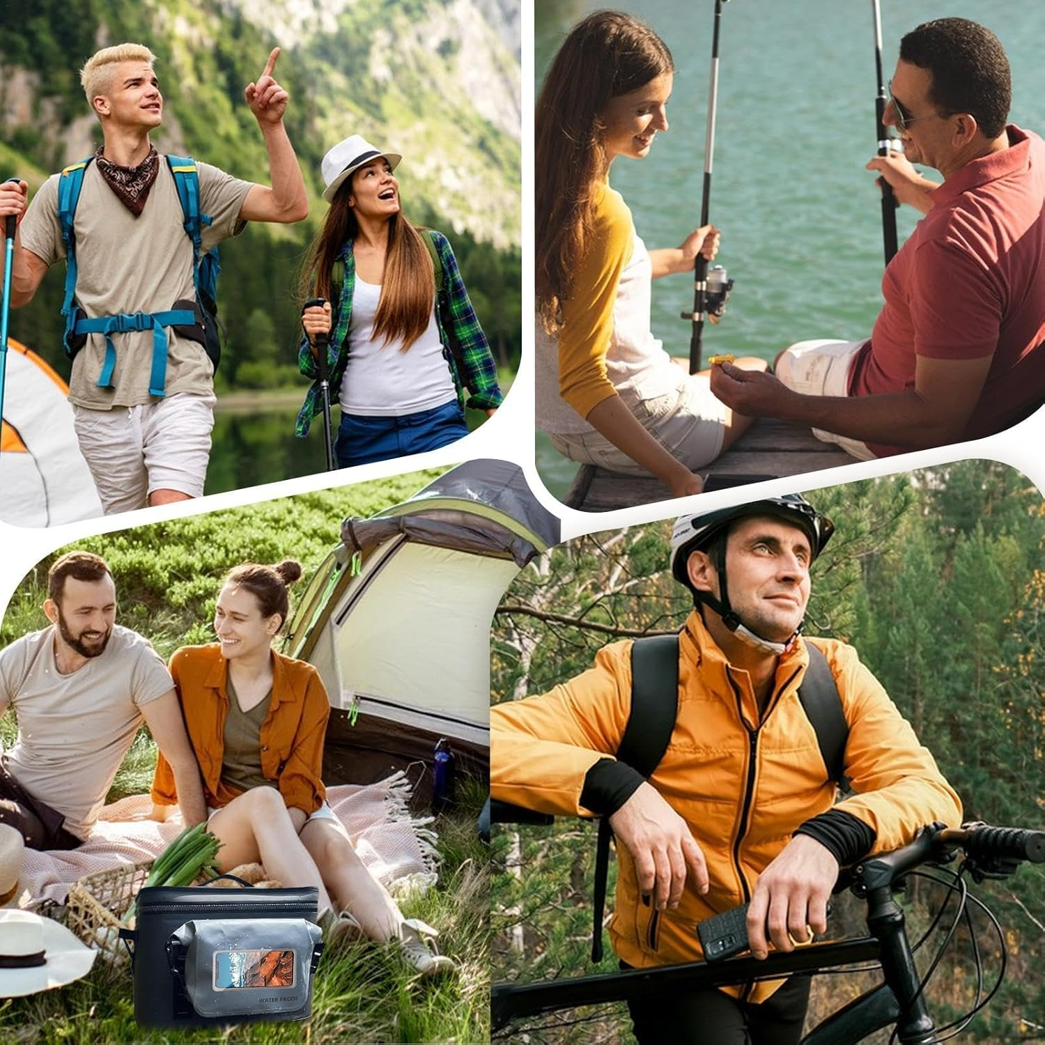 Waterproof Hiking Backpack | Cooler Hiking Backpack,Portable Waterproof Backpack Cooler Outdoor Gear for Camping, Travel, Fishing image number 5