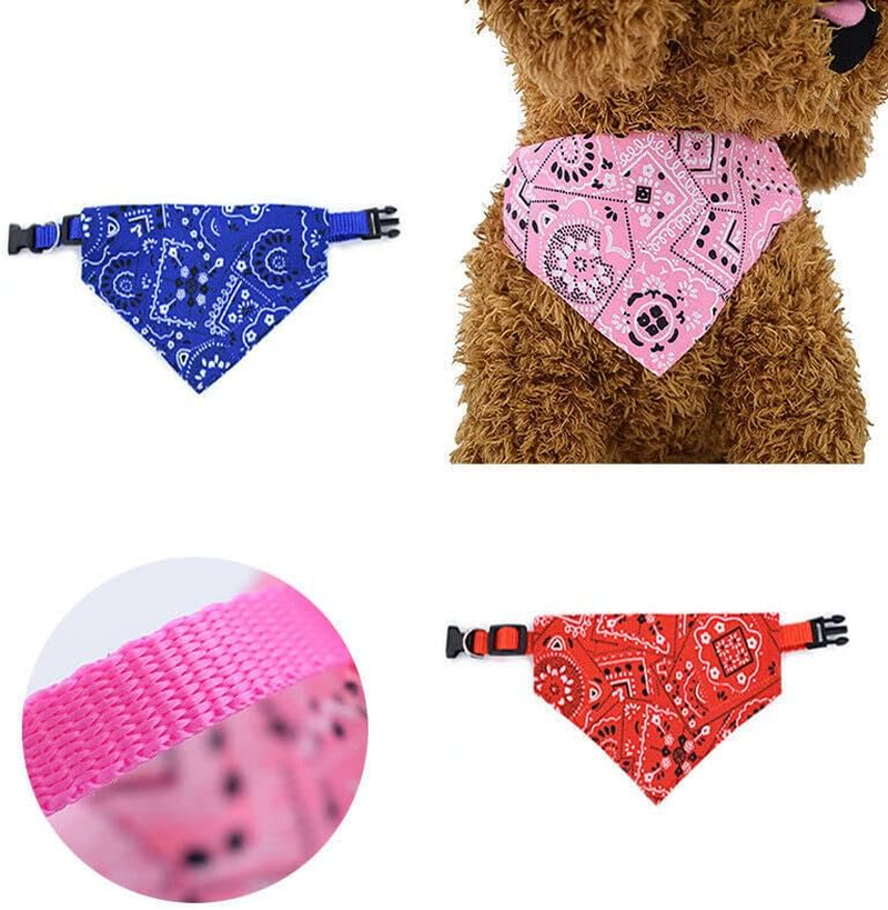 AIMALL Adjustable Pet Dog Bandana Collar, Triangle Scarf for Small to Medium Dogs & Cats, Decorative Neckerchief, Cotton & Nylon Material, S/M/L Sizes, Fashion Accessory image number 6