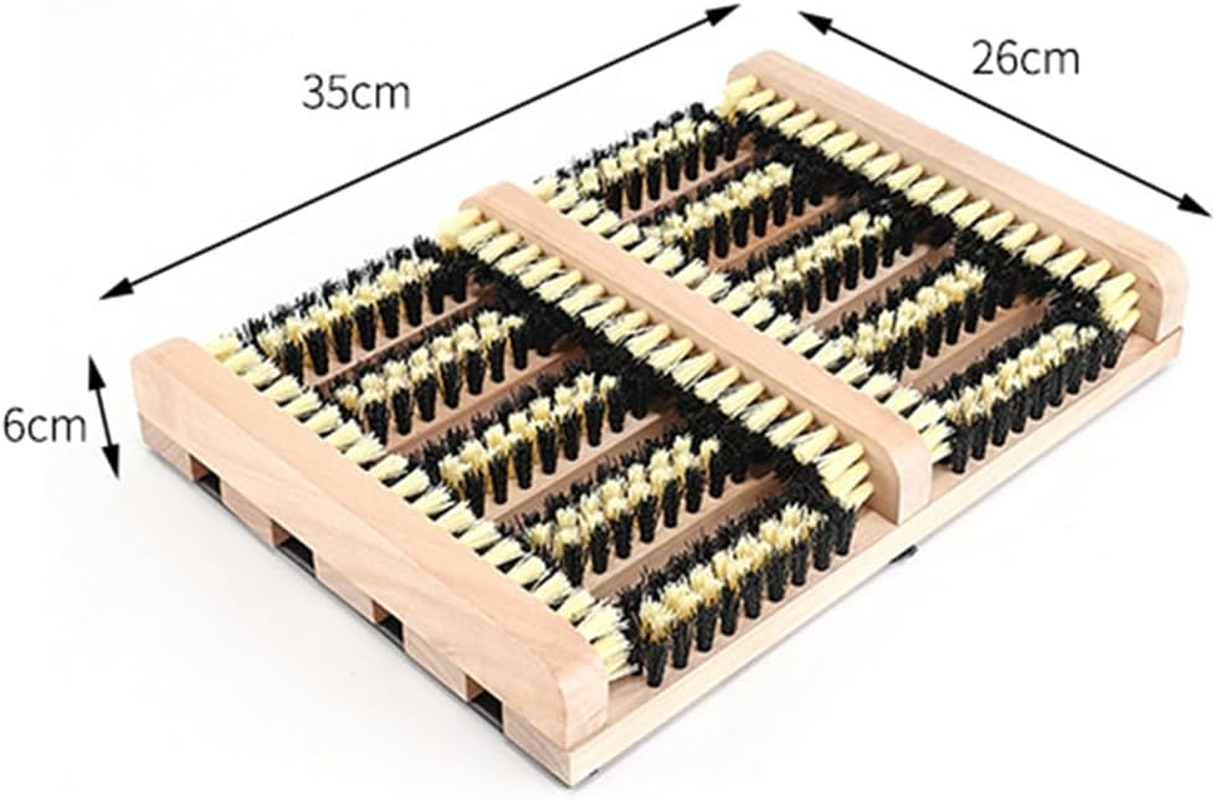 TOMVAES Boot Scraper Brush,Flat Door Scrubber Mat,All Weather Shoes & Boots Cleaner,Removes All Outdoor Dirt, Snow, Mud and Sand.Hiking Cleaner image number 6