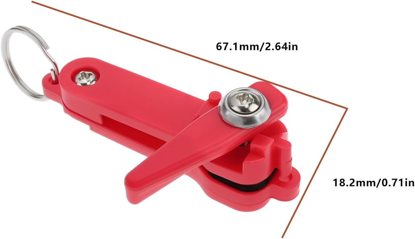 Be in Your Mind 2PCS Tension Snap Release Clip 67.1X18.2Mm with Rings Fishing Release Clip for Downrigger Boat Kite and Planer Boards Fishing Red image number 4