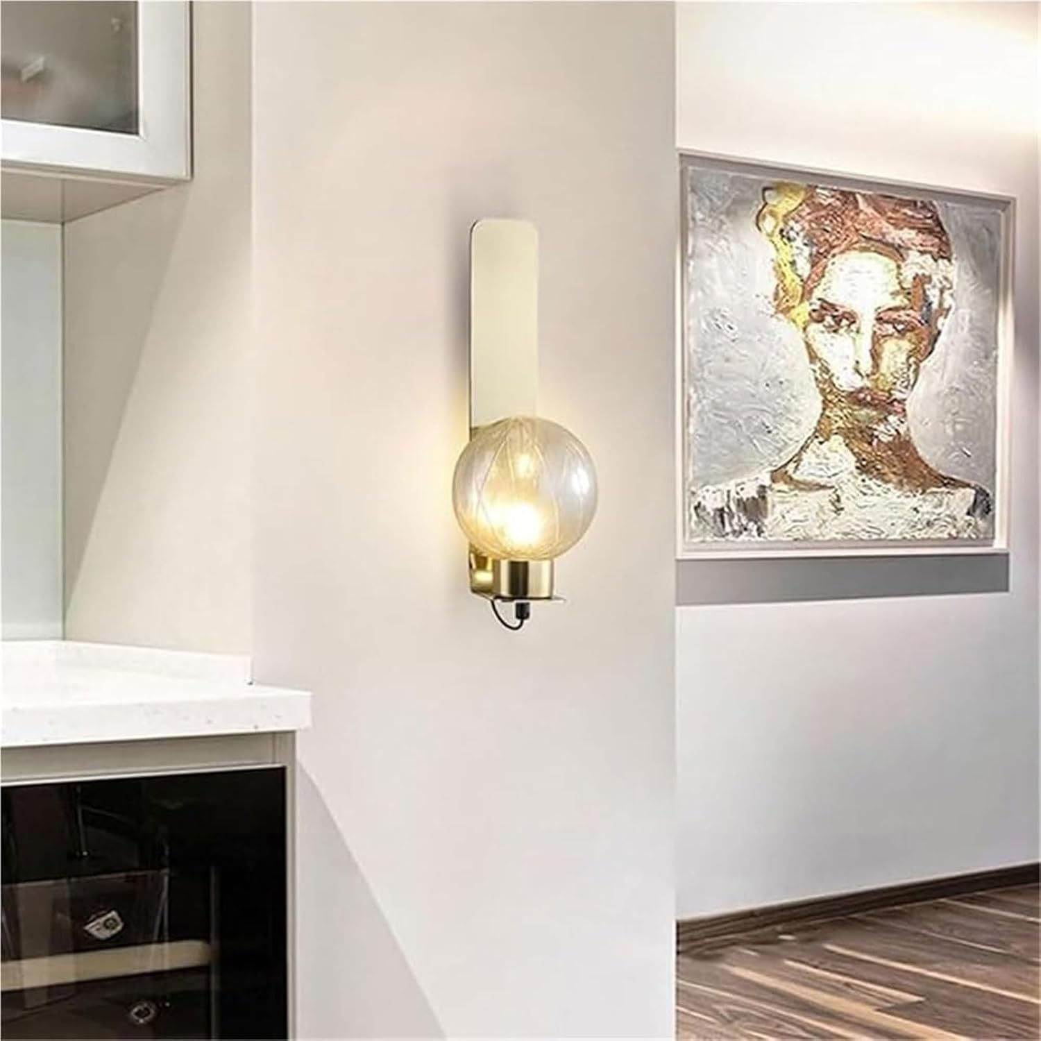 Glass Lampshade Wall Lamp Wall Sconce G9 Wall Light Wall Sconces for Bedroom Living Room Corridor Study Wall Lighting image number 6
