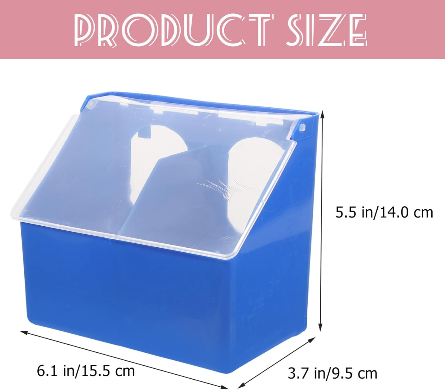 Pigeon Feeder, Quail Bird Feeding Hanging Box for Parrot Pigeon Bird Cage Poultry image number 1