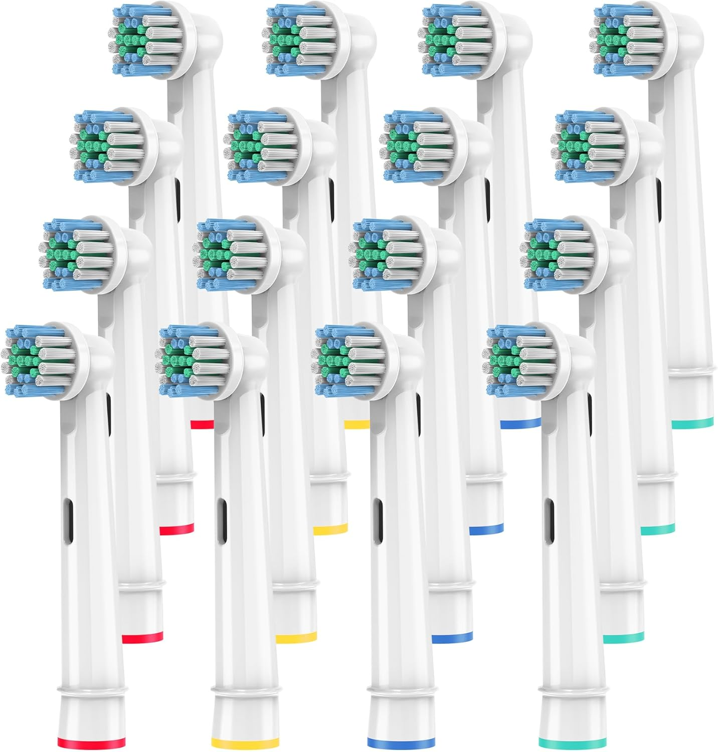 Replacement Toothbrush Heads Compatible with Oral-B Braun,16 Pack Professional Electric Brush Heads for Oral B Replacement Heads Refill Pro 500/1000/1500/3000/3757/5000/7000/7500/8000 image number 3