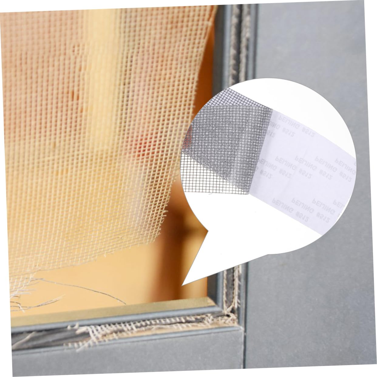 COOLHIYA Window Screen Repair Kit 4 Rolls Self-Adhesive Screen Patch Tape 5Cm X 2M Gray for Home Use and DIY Repairs of Tear Holes in Windows and Doors