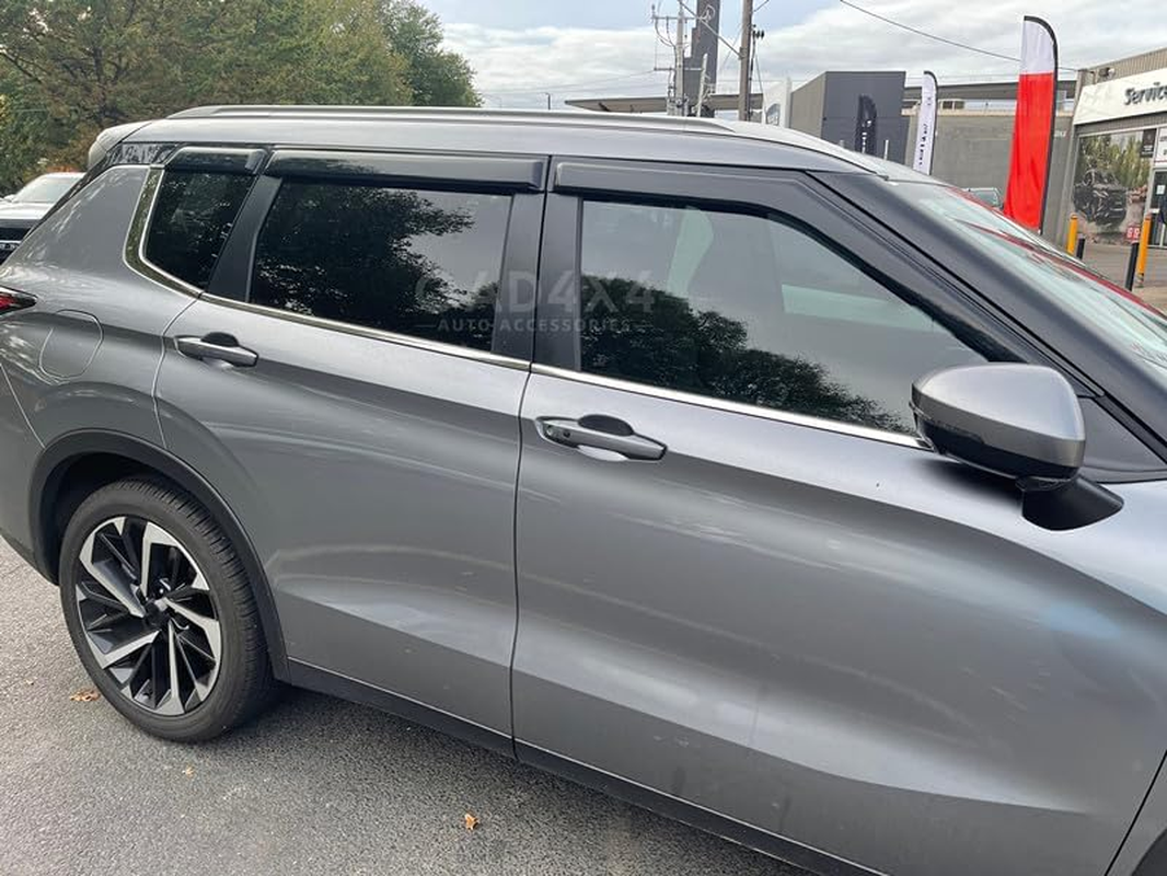 OAD4X4 Weathershields Compatible with Mitsubishi Outlander ZM Series 2021-Onwards, Weather Shields Window Visors Wind Deflectors Sun Rain Guard 6PCS Set image number 4