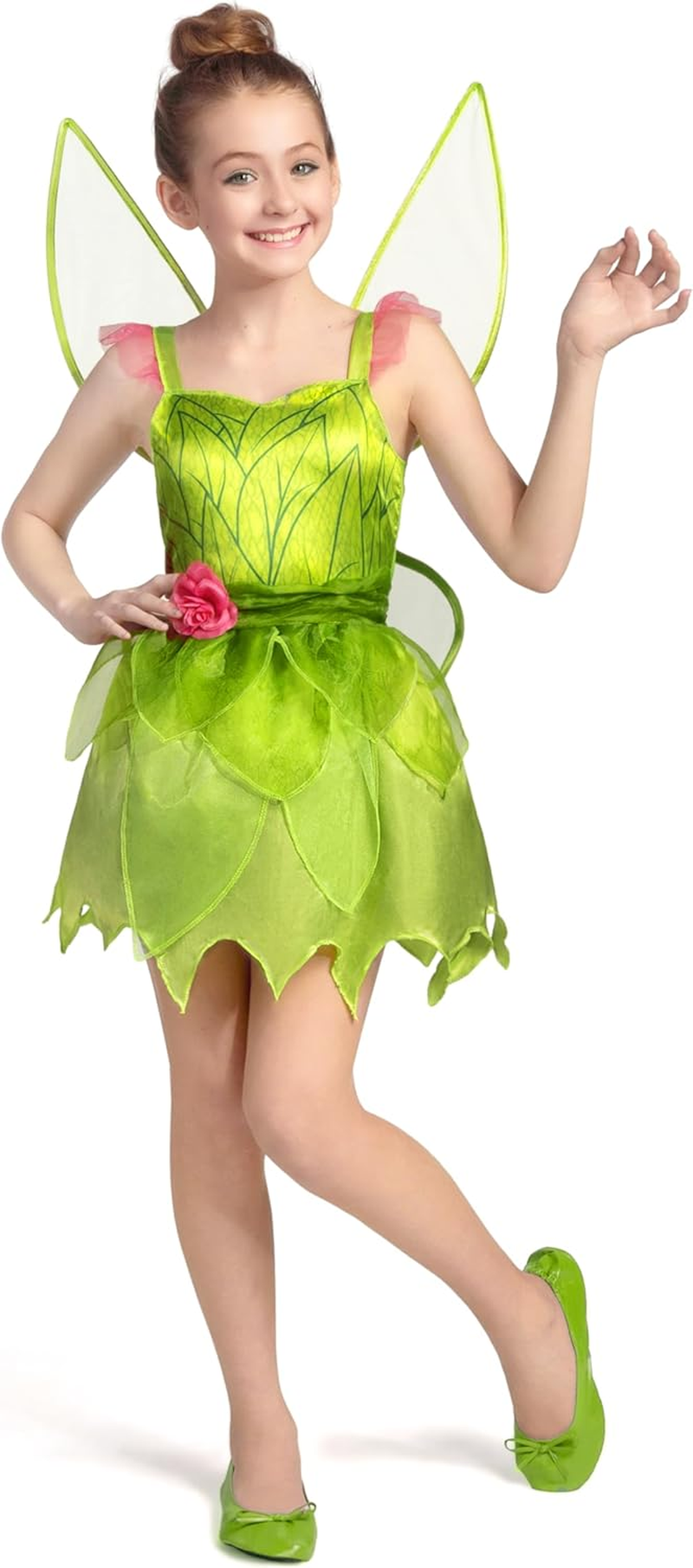 Spooktacular Creations Fairy Costume for Girls, Toddlers Green Fairy Costume Dress, Fairy Tutu Dress for Kids Halloween Party image number 4