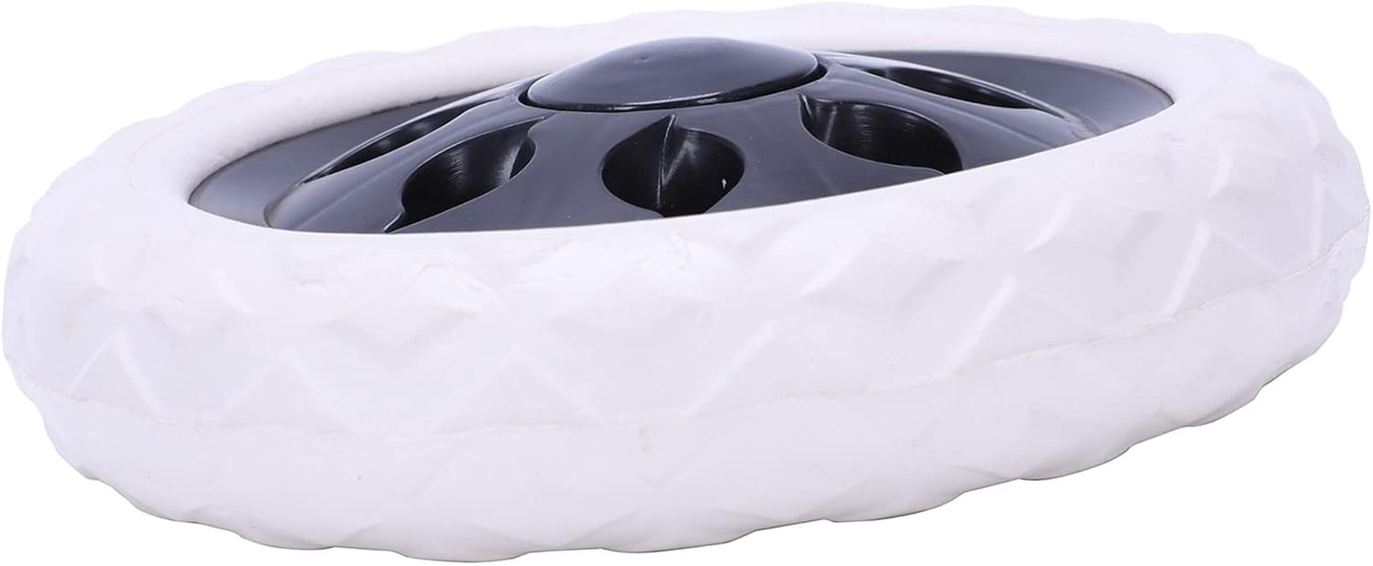 Mellisso 4 Pcs Hot Wheel Design Trolley Luggage Travelers Cartwheels 15.8 X 3.4 Cm - Black & White image number 5