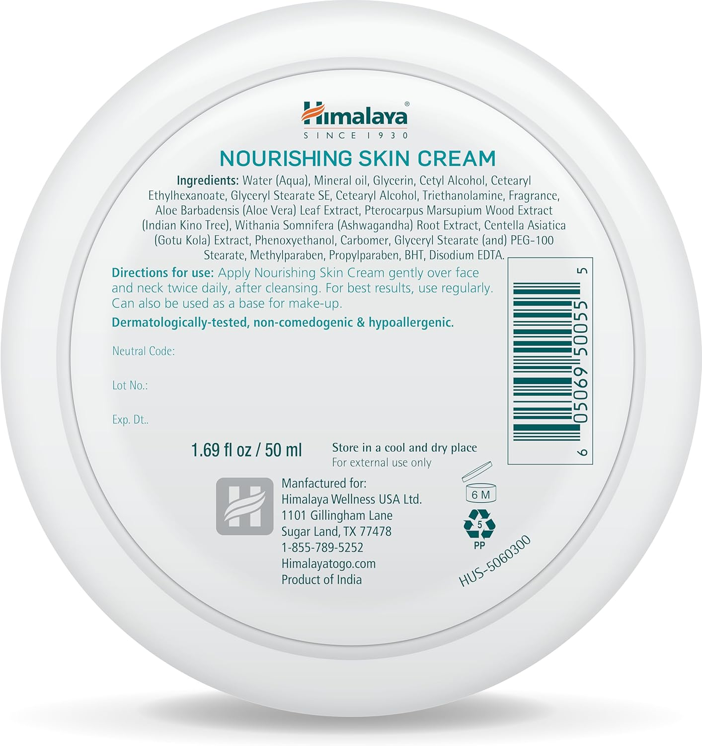 Himalaya Herbals HIMALAYA NOURISHING SKIN Cream, 0.005 Kg image number 4