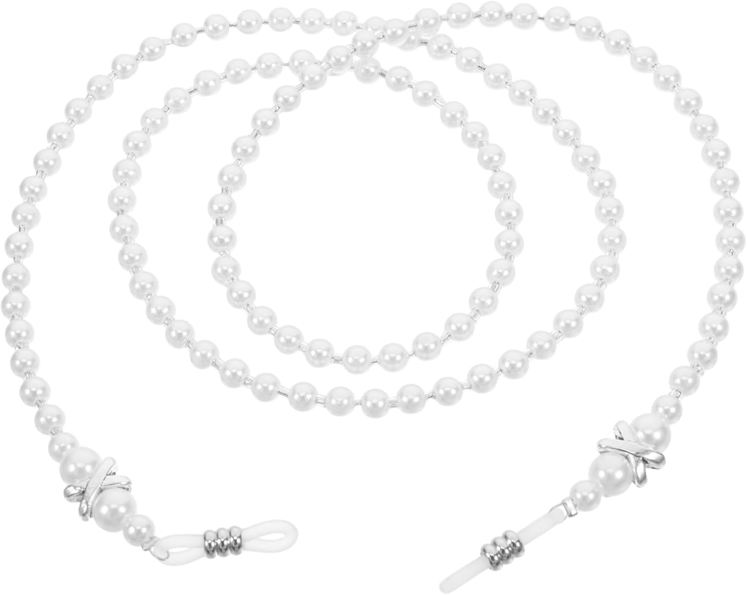 LRXIYODE Pearl Beaded Eyeglass Chain Anti-Slip Strap for Women Sunglasses and Mask Holder Fashion Necklace Eyewear Accessory Anti-Falling Lanyard