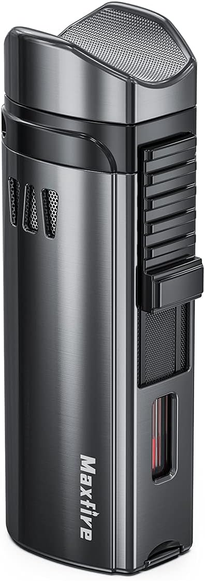 Butane Torch Lighters with Punch Triple Jet Flame Windproof Adjustable Flame Lighter (Sold without Gas) image number 4