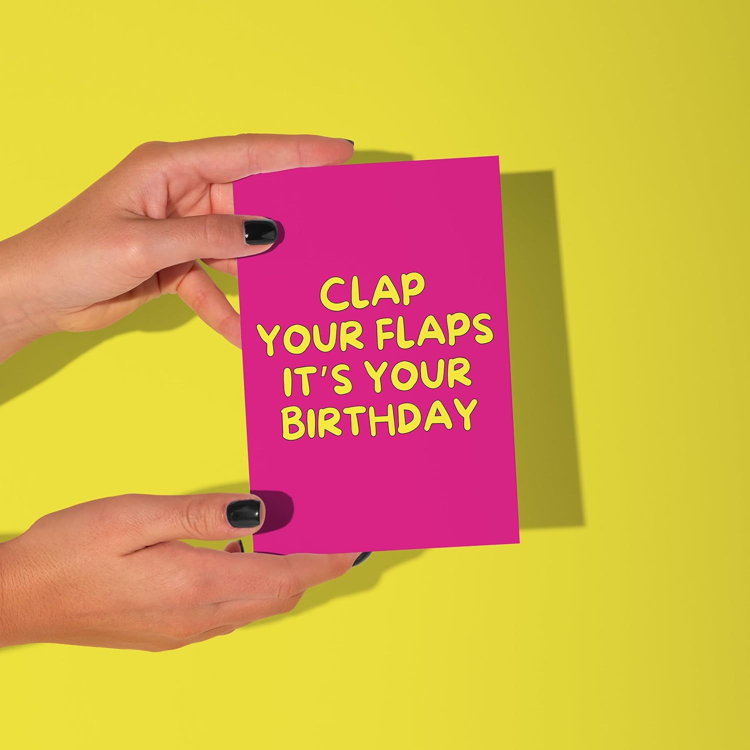 Limalima Funny Rude Birthday Card for Her Women Offensive Clap Your Flaps Message for Females image number 2