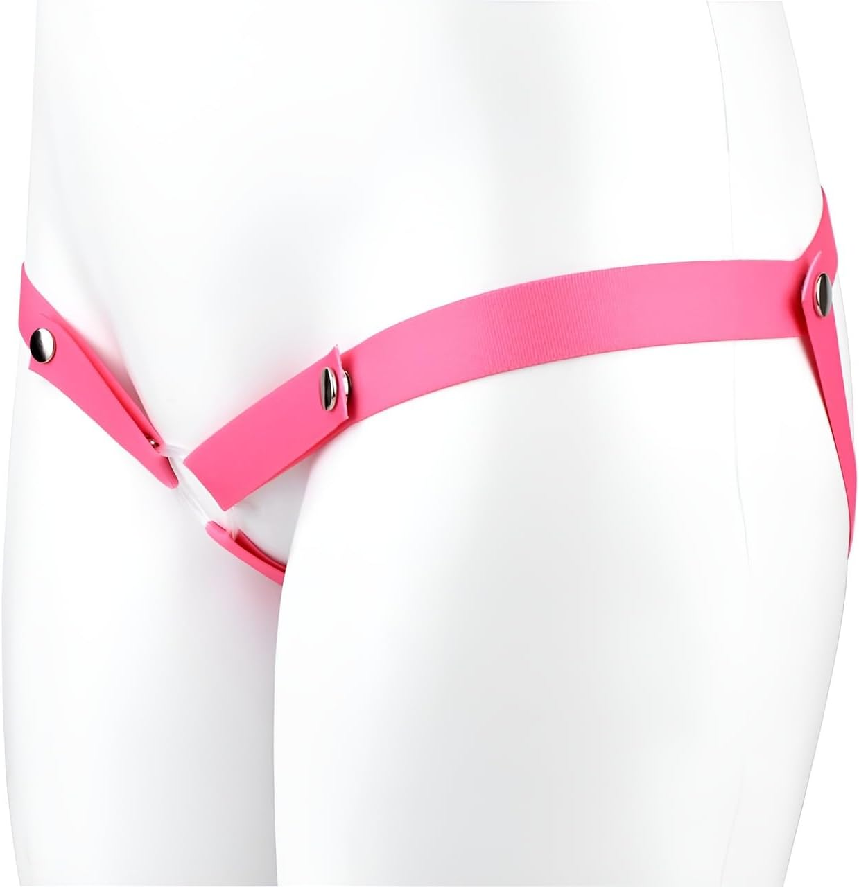 Male 2 Pcs Chastity Clip with Chastity Belt - Chastity Cage Sex Toys for Men Sissy,Silicone Strap Penis Cages for Femboy and Cross-Dressers Sex Games Pleasure (Pink) image number 3